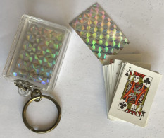 Mini Jeu De 54 Cartes Brillantes Avec Porte Clés - 54 Cartas