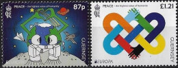 Guernsey.2023.Europa CEPT.Peace – The Highest Value Of Humanity.2 V. ** . - Guernesey