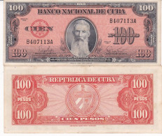 CUBA 100 PESOS  1959 P93A SPL - Cuba