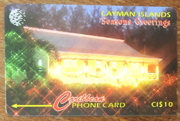 CAYMAN ISLANDS SEASONS GREETINGS CI$ 10 CARIBBEAN CABLE & WIRELESS SCHEDA TELECARTE TELEFONKARTE PHONECARD CALLING CARD - Iles Cayman