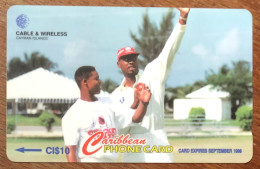 CAYMAN ISLANDS CRICKET CI$ 10 CARIBBEAN CABLE & WIRELESS SCHEDA TELECARTE TELEFONKARTE PHONECARD CALLING CARD - Isole Caiman