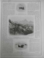 1906 COURSE VOITURE ALPES PYRENEES NEIGE BRIANCON GAP DEBLAIEMENT 1 JOURNAL ANCIEN - Historische Dokumente