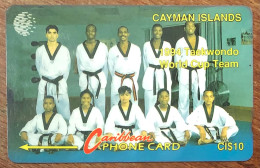 CAYMAN ISLANDS TAEKWONDO CI$ 10 CARIBBEAN CABLE & WIRELESS SCHEDA TELECARTE TELEFONKARTE PHONECARD CALLING CARD - Isole Caiman