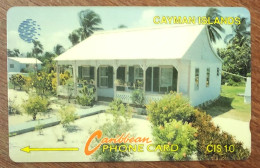 CAYMAN ISLANDS HOUSE MAISON CI$ 10 CARIBBEAN CABLE & WIRELESS SCHEDA TELECARTE TELEFONKARTE PHONECARD CALLING CARD - Iles Cayman