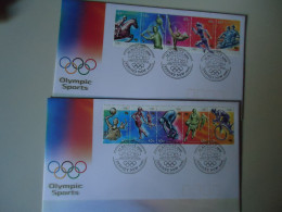 AUSTRALIA  2 FDC   OLYMPIC GAMES SYDNEY 2000 - Sommer 2000: Sydney - Paralympics