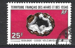 AFARS & ISSAS. N°370 Oblitéré De 1971. Géode. - Minerals