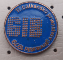 11. Balkan Gymnastic Championship Ljubljana 1979  Slovenia Ex Yugoslavia Pin Badge - Gymnastik