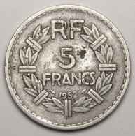 RARE 5 Francs Lavrillier Aluminium 1952 - 5 Francs