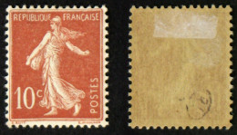 N° 135 SEMEUSE 10c Maigre Neuf N* TB Cote 10€ - 1906-38 Säerin, Untergrund Glatt