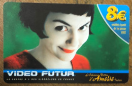 VIDEO FUTUR AMÉLIE POULAIN CINEMA FILM PAS TELECARTE TELEFONKARTE SCHEDA TARJETA PHONECARD PREPAID PREPAYÉE CALLING CARD - Subscription