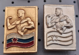 Wrestling Body Building Federation Of Slovenia  Pins - Lutte