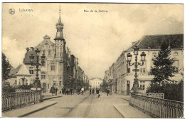 LOKEREN RUE DE LA STATION 1915 FELDPOST ZELDZAAM Nr 1378 D1 - Lokeren