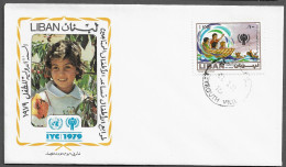 LEBANON FDC COVER - 1981 Airmail - International Year Of The Child 1979 SET FDC (FDC79#06) - Lebanon