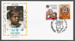 INDIA FDC COVER - 1979 International Year Of The Child SET FDC (FDC79#06) - Lettres & Documents