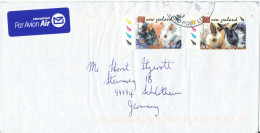 New Zealand Cover Sent Air Mail To Germany 2008 Topic Stamps - Storia Postale