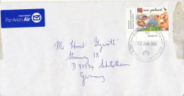 New Zealand Cover Sent Air Mail To Germany 13-6-2008 Single Franked - Briefe U. Dokumente