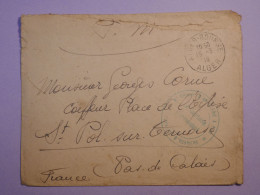 O25 ALGERIE  BELLE  LETTRE FM 1918 ALGER A SAINT POL FRANCE   +AFF. INTERESSANT - Sonstige & Ohne Zuordnung