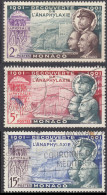 MONACO - 1953 - Serie Completa Di Tre Valori Usati: Yvert 394/396. - Gebraucht