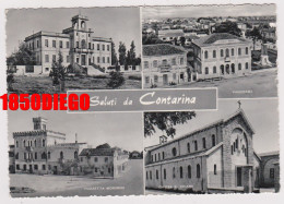 SALUTI DA CONTARINA - MULTIVEDUTE F/GRANDE  VIAGGIATA 1961 ANIMAZIONE - Rovigo