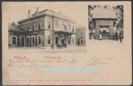 Villach, Railway Station, Südbahnhof, Mailed 1917 - Villach