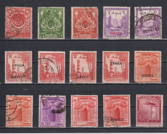 Timbres Oblitérés Du Pakistan De 1951 à 59 N° Grands Formats Variés - Pakistan