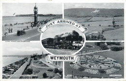 Postcard United Kingdom England Weymouth, Dorset Clocktower Train - Weymouth