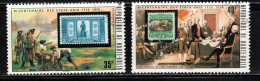 BURKINA FASO Scott # 352-3 Used - US Bicentennial Stamps On Stamps - Burkina Faso (1984-...)