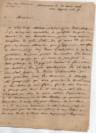 VP22.546 - VALENCIENNES X LAGNY 1826 - Le Cte D'ESPARBES De LUSSAN, Lt Colonel De Cavalerie,Pr à BAILLY - ROMAINVILLIERS - Documenten