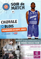 Programme Basket Pro A BETCLIC ELITE CHORALE De ROANNE / BLOIS 2022/2023 - Apparel, Souvenirs & Other