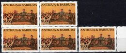 Mao Mit Lin Piao 1969 Antigua/Barbuda 821+ 4-Block ** 8€ Politiker Im Jeep S/s CHINA Bloc Military Sheet Bf America - Mao Tse-Tung