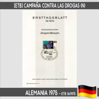 D0123# Alemania 1975. [ETB] Campaña Contra Las Drogas (N) - 1974-1980