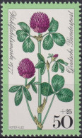 1977 Deutschland > BRD, ** Mi:DE 951, Sn:DE B544, Yt:DE 798, Roter Klee, Heilpflanze, Wiesenblumen, Für Die Wohlfahrt - Geneeskrachtige Planten