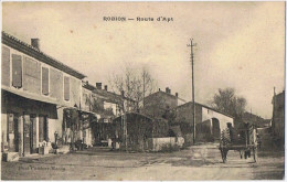 Cpa..84..ROBION..VAUCLUSE..ROUTE D'APT - Robion