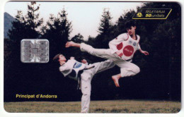 Andorre - Télécarte 50U - Federacio Andorrana De Taekwondo - Andorre