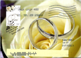 26-11-2023 (3 V 27) Austrlaian Maxicard Posted To Russia - Via Germany (2023) RTS To Sender (Wedding Ring) - Marriages