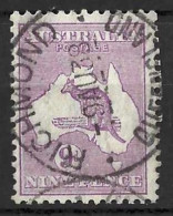 AUSTRALIA...KING GEORGE..V..(1910-36..).....ROO.....9d......SG133.....CDS.....VFU.. - Used Stamps
