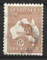 AUSTRALIA...KING GEORGE..V..(1910-36..)...." 1923.."....ROO.....6d......SG73.....USED... - Gebraucht