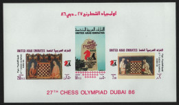Ver. Arabische Emirate 1986 - Mi-Nr. Block 5 B ** - MNH - Schach / Chess - Emiratos Árabes Unidos