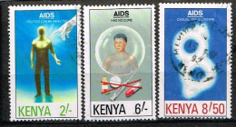 KENYA / Oblitérés/ Used / 1991 - Prévention Contre Le Sida - Kenya (1963-...)