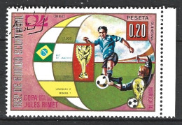 GUINEE EQUATORIALE. Timbre Oblitéré De 1974. Victoire De L'Uruguay. - 1950 – Brasile