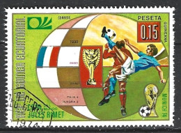 GUINEE EQUATORIALE. Timbre Oblitéré De 1974. Victoire De L'Italie. - 1938 – Francia