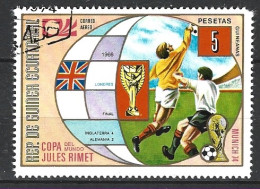GUINEE EQUATORIALE. Timbre Oblitéré De 1974. Finale De La Coupe Du Monde 1966. - 1966 – Inglaterra