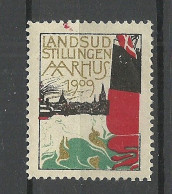 DENMARK Dänemark Danmark 1909 Advertising Stamp Reklamemarke Aarhus Exhibition Ausstellung (*) - Erinnophilie