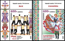 ARMENIA 2023-21 ART Music: Folk Dances. Joint Issue Belarus. CORNER, MNH - Joint Issues