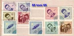 1965 SPACE – VOSCHOD  5v. (A +  B ) Used/gestemp.(O) BULGARIA / Bulgarie - Gebraucht