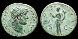 Hadrian AE Dupondius Aequitas-Moneta Standing Facing - The Anthonines (96 AD Tot 192 AD)