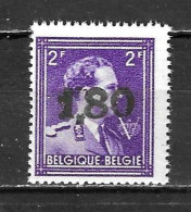 724V**  Leopold III Col Ouvert Surchargé GHISLENGHIEN - Bonne Valeur - MNH** - LOOK!!!! - 1946 -10%