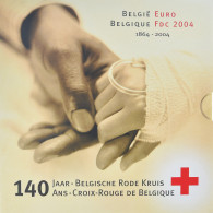 Belgique, Coffret 1c. à 2€ + Jeton, 140 Ans De La Croix Rouge, 2004 - Belgio
