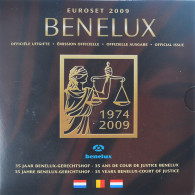 Benelux, 3x 1 Ct. - 2€ + Token, Euro Set, 2009, FDC, FDC - Belgique