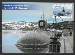 Russia 2023 Maxcard, Nuclear Submarine Of Project 955A Borey-A - Sous-marins